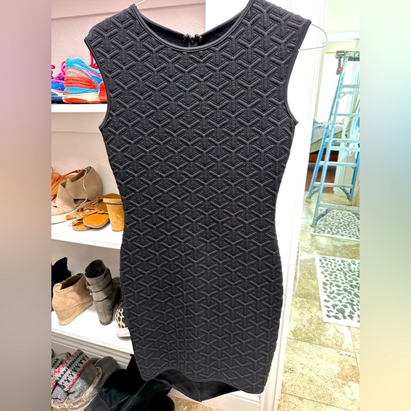 Women’s size 8 black zip up Arden b fitted high beck dress little longer back - Picture 1 of 6